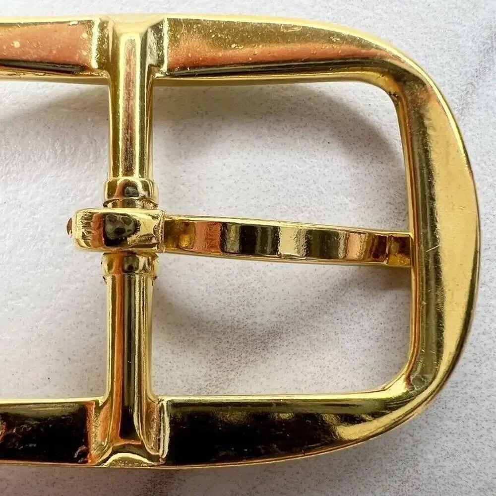 Vintage Gold Tone Simple Basic Belt Buckle for up to 1 Inch Belt